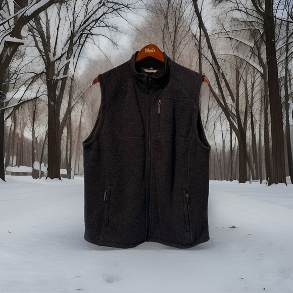 Smartwool Vest Men XL Charcoal Black Pockets Recycled Wool - Picture 1 of 12